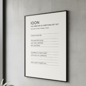 The Inventory Left Out Print